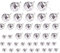 40 palline da discoteca a specchio, 4 dimensioni, decorazione da appendere, sfera a specchio riflettente per bar party, ornamento albero di Natale