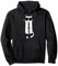 Lustige Katze mit Sonnenbrille und Klarinette Pullover Hoodie