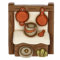 THUN - Banco delle Pentole in Ceramica Decorata a Mano, Linea Presepe Classico, Decorazioni Natale Casa, 7.8x4.4x9.1 cm h