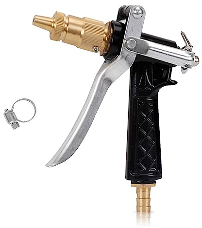 Amindz Pulverizador de agua para jardín,pistola de riego de alta presión, Pulverizar Ajustable Rociador De Mano De Alta Presión para riego de plantas, limpieza, lavado de coches y mascotas