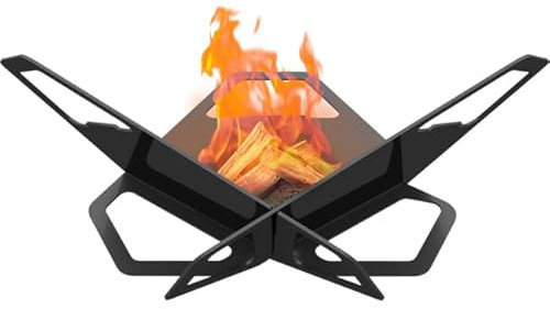 KRATKI Garten Feuerstelle FIRE/PIT mit Rost Freistehende Feuerstelle