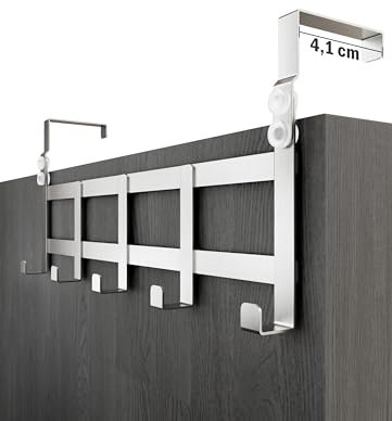 Menz Porte-manteau pour porte - crochet porte en acier inoxydable - solution compacte, fixation robuste