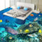 Dalle Pvc Adhesive Sol Photo Personnalisée Poisson Algues Corail 3D Peintures Murales De Sol Papier Peint Salon Salle De Bains Pvc Imperméable Autocollant De Sol Autocollant, 150 * 105 Cm