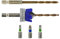 Tivoly • Kit Terrasse • Foret Ø4mm avec Fraisoir • Mèche & Fraise 2 en 1 Bois-Métal • 3 Embouts de Vissage INOX • Foret de Rechange Fourni • Butée de Profondeur Réglagle