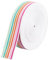 BENECREAT 10 Yards/ 9.14 m Regenbogen-Streifenband, 38 mm Breites Polycotton-Regenbogen-Umreifungsband Für Kunsthandwerk, Geschenkverpackung Und Dekoration Für Hochzeitsfeiern