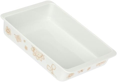 Thun - Pirofila rettangolare in porcellana, 32 x 22.5 cm, altezza 6.5 cm, collezione Happy Elegance