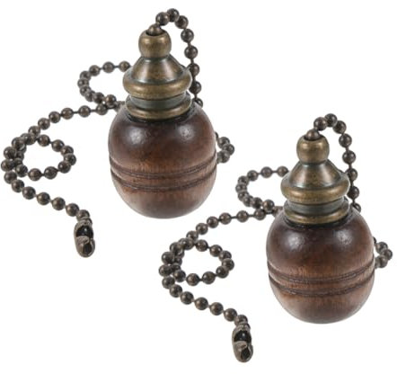 GLSTOY 2piezas Cadenas Para Ventilador De Techo Tiradores De Luz Para Baño Extensor De Cadena Decorativa