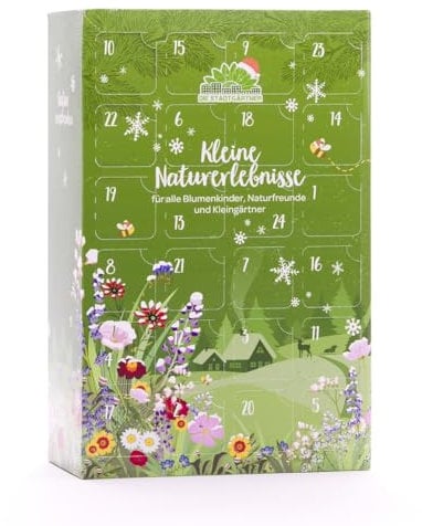 Naturerlebnis Adventskalender 2025 von Die Stadtgärtner | 24 hochwertige & überraschende Geschenke | Nachhaltiger Weihnachtskalender für Freunde, Familie oder die Freundin