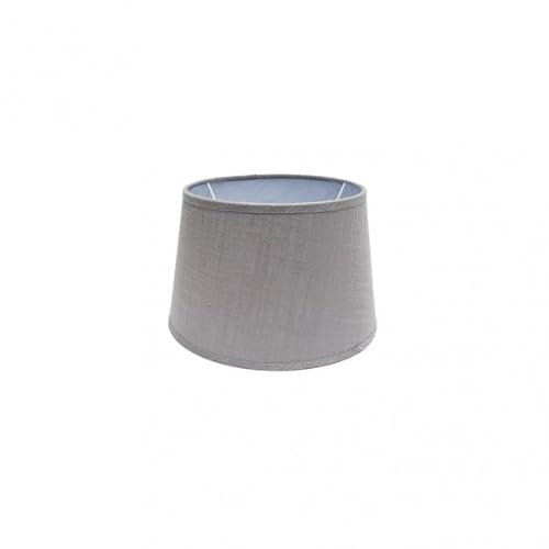 Zarivy Agueda E27 Lampenschirm in elegantem Grau mit offenem konischem Design. Maße: 20 cm Durchmesser, 15 cm Tiefe und 12 cm Höhe. Perfekt für stilvolle Beleuchtung.
