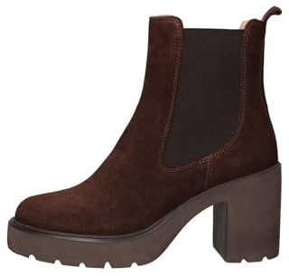 Unisa TRONCHETTO DONNA T.MORO KLINO CAMOSCIO FONDO MICRO TACCO 8,5CM PLATÒ 2,5CM INSERTO ELASTICO
