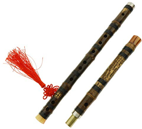 Traditionelle chinesische Flöte, handgefertigt, Bambusflöte, Dizi, D-Ton