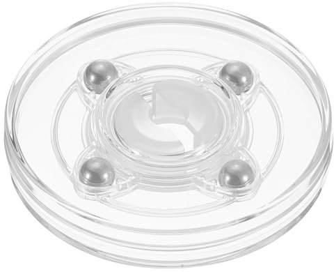 sourcing map Acrylic Lazy Susan Turntable, 2.5 Inch Clear Turntable Organizer Ball Bearing 360 Degree Rotating Tray for Spice Rack Table Cake Kitchen Pantry Decorating Bathrooms