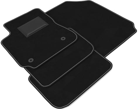 DHCarMats Tappetini Auto compatibili con Citroen C4 Cactus 2014-2018 | Fondo antiscivolo, Made in Italy, Kit completo anteriore e posteriore