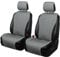 Leader Accessories 2er-Set universelle PKW-Sitzauflagen Vordersitz atmungsaktive Autositzbezüge rutschfeste Schutzbezüge abgesteppte Autoschonbezüge Seitenairbag Kompatibel (Grau)