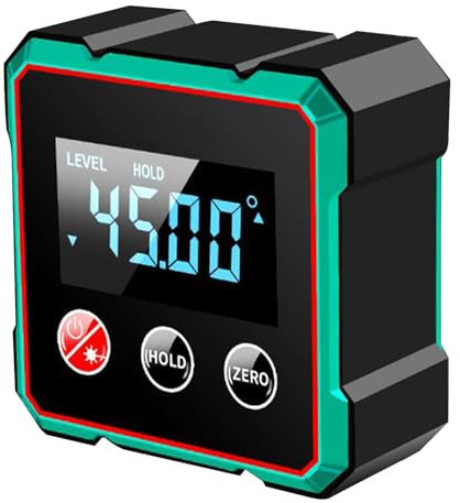 Winkelfinderwerkzeug, Elektronischer Würfel-Leveler, Holzmessinstrument, 6,2 X 6 X 3,3 cm/2.44x2.36x1,3 Zoll, Kompaktes, Leichtes Design, Eingebaute Kalibrierung Für Verbesserte Präzision