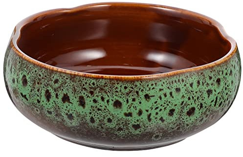 Veemoon Große Wasser-Bonsai-Schalen Lotusblumenschale Keramik-Sukkulentenschale Für Terrasse Garten Balkon Dekorativ –