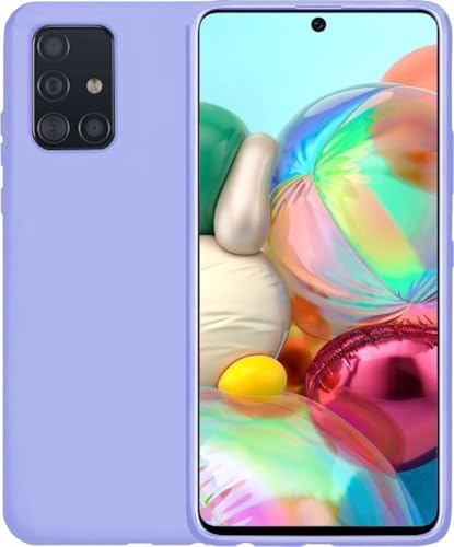BTH - Hülle für Samsung Galaxy A71 - Silikonhülle Backcover - Schutzhülle - Dünnes Design Flieder