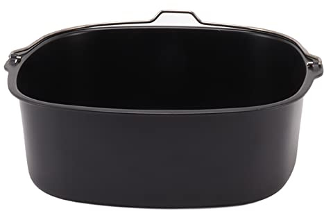 Haofy Kuchenfass für Fritteuse, 1,5 QT, Antihaftbeschichtete Metall-Backform mit Griff für Einfaches Lösen von Lebensmitteln, Spülmaschinenfest für Familienküche, Kleine Wohnungen, Wohnmobil-Leben
