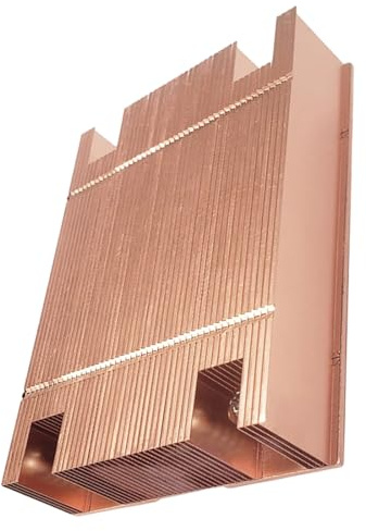 NONDK Radiateur de Serveur en Cuivre Pur AM4 AM5 1U, Ultra-Fin, pour Ordinateur de Bureau ITX.
