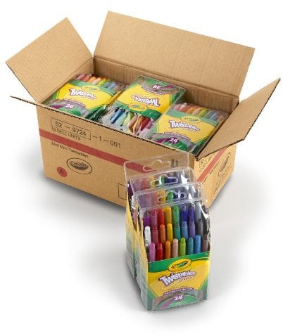 Crayola Mini Twistable Crayons, (24 Colors per case) - Case of 12