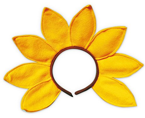 buy'n'get Haarreif Haar Reif Spange Sonnenblume, Gelb, Unisex-Kinder, Frauen und Mädchen, Haarschmuck, Haarklammer