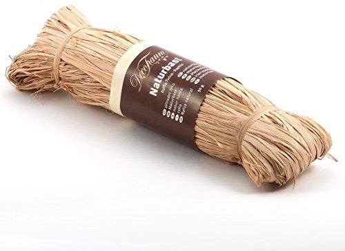bambus-discount.com Naturbast, 100cm, Natur - Bastmaterial Naturbastbänder Bastelmaterial