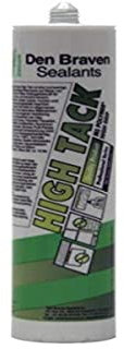 Den Braven HIGH TACK Blanc - Colle Professionnelle de Haute Qualité avec une Adhérence Initiale Extrêmement Elevée - Adhère sur Toutes les Surfaces même Humides - Intérieur & Extérieur - 290ml