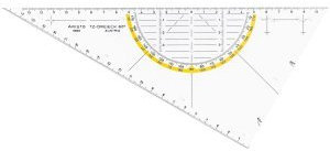 Aristo 10 x Zeichendreieck ungleichschenklig 60 Grad Plexiglas 260mm glasklar