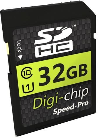 Digi Chip 32 Go SDHC Class 10 Carte mémoire pour Nikon Coolpix S9700, P340, P600, P530, S32, S2900, S3700, S6900, S7000, S9900, P610, S33 & Coolpix P900 appareils photo numériques