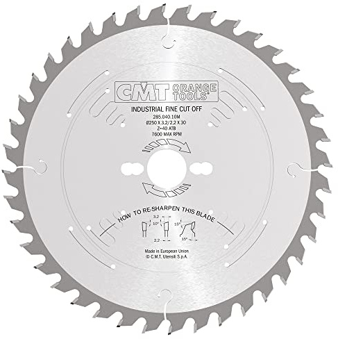 CMT Orange Tools 285.060.22M - Lame Circulaire HW 550X4.2/3.2X30 Z60 ATB
