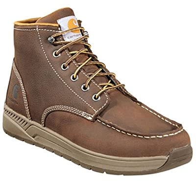 Carhartt CMX4023 Herren-Keilabsatz, leicht, lässig, 10,2 cm weiche Moc Toe, 10,2 cm weiche Moc Toe Braun, 45 EU