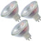 Trango 3er Set MR16-NT3 LED Leuchtmittel mit MR16 Fassung zum Austausch herkömmlicher Halogen Leuchtmittel MR16 I GU5.3 I G4 12 Volt 3000K warmweiß Glühlampe, Reflektor Lampe, LED Birnen