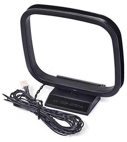 Eightwood AM FM Loop Antenna a 3 pin la serie HiFi Antenna per Sony Sharp Stereo AV Ricevitore Tuner Audio System