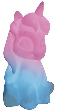 Lexibook, Decotech®, Luce notturna unicorno per la stanza dei bambini, cambio colore, luce uniforme, a prova di schock, Batteria o cavo micro USB, Bianco/multicolore, NLJ008