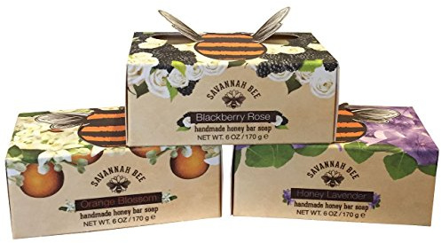 Savannah Bee Blackberry Rose Honey Bar Soap 170g