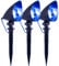 Global Gizmos Projector Stake Lights, Cool Blue