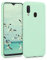 kwmobile Hülle kompatibel mit Samsung Galaxy A20e Hülle - weiches TPU Silikon Case - Cover geeignet für kabelloses Laden - Mintgrün matt