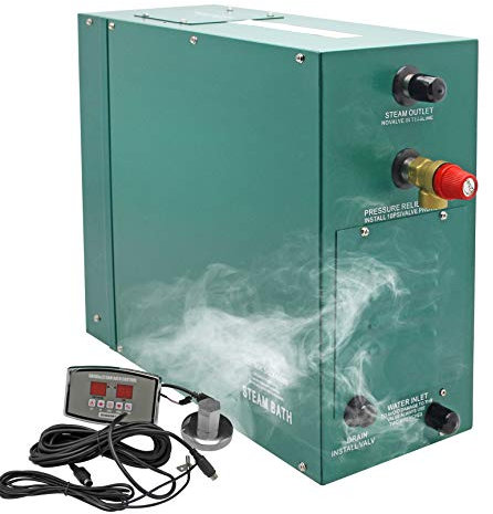Hanchen Sauna dampferzeuger 6KW für 6-7m³ Raum 35-55 ℃ Temperaturverstellbare Dusche Dampfgenerator Dampfer für Dampfbad türkisches Bad zu Hause 220V CE