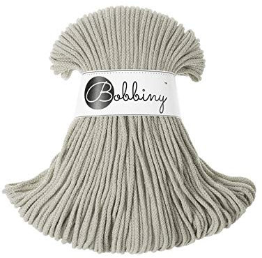 Bobbiny Oeko-Tex Kordel 3 mm x 100 Meter für Makramee und Handwerk in Beige