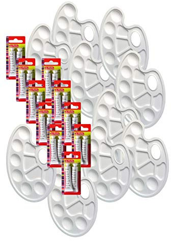 Herlitz Deckweiß, 2 Tuben a 7.5 ml (10x 2 Tuben Deckweiß + 10 Mischpaletten)