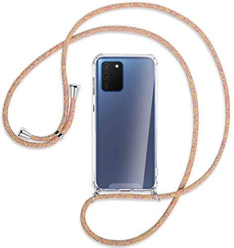 mtb more energy® Handykette kompatibel mit Samsung Galaxy S10 Lite (SM-G770) - Rainbow - Smartphone Hülle zum Umhängen - Anti Shock Strong TPU Case