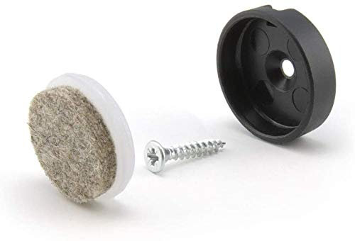 WAGNER Quick Click Ultrasoft Komplett Set 30 mm Stuhlgleiter Filzgleiter System (16)