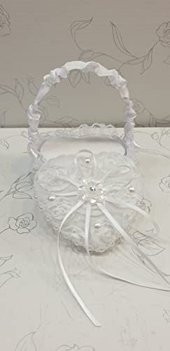Coussin,Porte alliance en forme panier de cœur