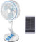 ZSLD Ventilador Solar Exterior Plegable con Luz Led, Pequeño Ventilador De Pared para Niño, 2 Velocidades Ajustable/con Placa De Carga Solar,Azul,B