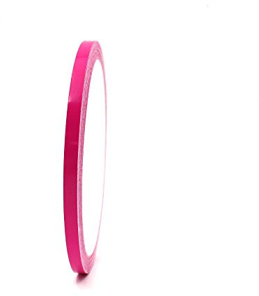 Finest Folia 10 Meter (0,79€/Meter) Zierstreifen Auto Motorrad Boot Modellbau Farbauswahl Dekorstreifen Seitenstreifen Klebestreifen (Pink, 4mm Breite)