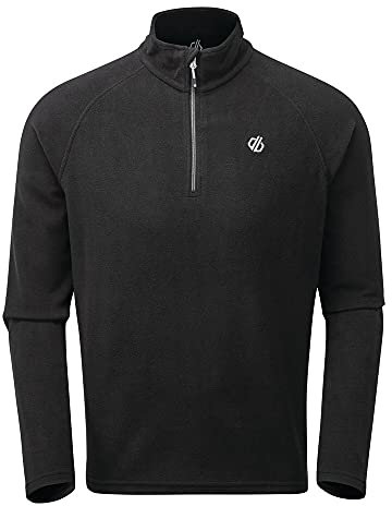 Dare 2b Herren Freethink II Half Length Inner Zip Chin Guard Fleece, Schwarz, XXL