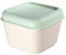 MILAN 085111GR Recipiente para Alimentos Cuadrado 0.33L, Tapa Verde, Plastic