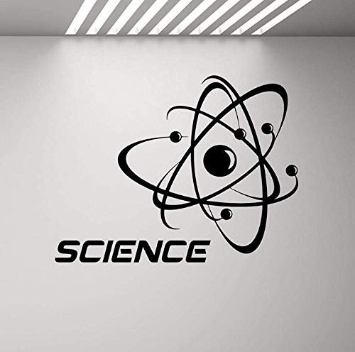 Wandaufkleber Wandtattoos Tapete Wissenschaft Zeichen Abziehbild Molekül Schulbildung Geschenk Klassenzimmer Dekor Atom Wanddekor Poster 54X42Cm