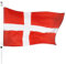 Dänemark-Flagge, Kostüm-Dekoration, groß, mit Ösen, ca. 152 x 91 cm, Fußball, Rugby, Sportveranstaltungen, Straßenpartys, Festivals und Feiern