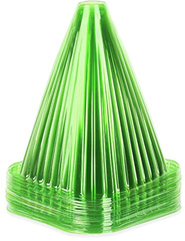 Schramm® 12 Stück Pflanzhüte Pflanzhut 22 x 19cm Pflanzenschutz Pflanzenhut Anzuchtglocke in hellgrün oder dunkelgrün Insektenschutz, Farbe:hellgrün